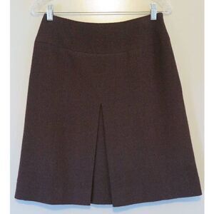 CHANEL Boutique Vintage Brown Wool Blend Pleated Skirt sz. 40 (US 8)